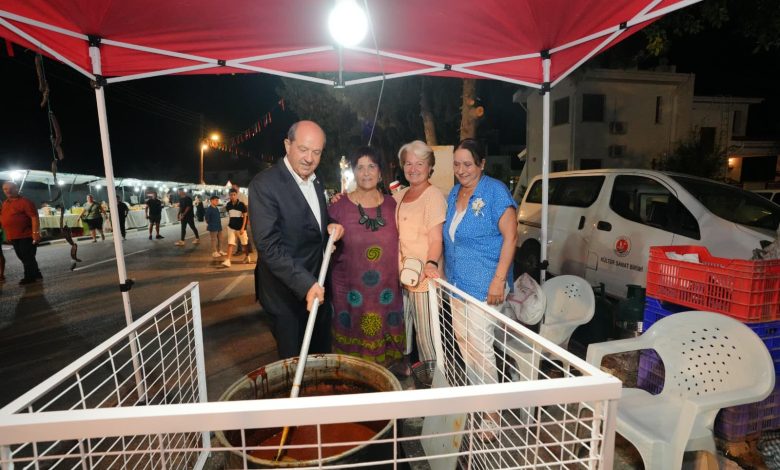 Cumhurbaşkanı Tatar Ozanköy Pekmez Festivali'ni ziyaret etti